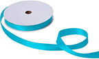 Jillson Roberts Bulk 1-Inch Double Faced Satin Ribbon Available in 20 Colors, Turquois, 100 Yard Spool (BFR1039) by JillsonRoberts