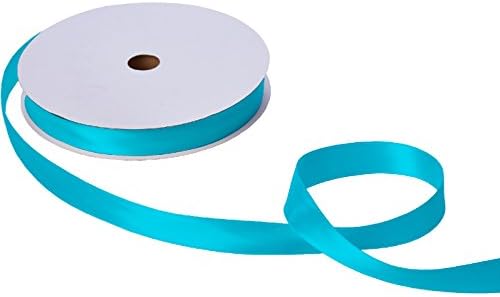 Jillson Roberts Bulk 1-Inch Double Faced Satin Ribbon Available in 20 Colors, Turquois, 100 Yard Spool (BFR1039) by JillsonRoberts