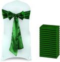 MDS® Pack of 100 Satin Chair Sashes for Wedding & Events – Green by MDS