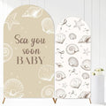 2PCS Sea You Soon Baby Arch Backdrop Cover Under the Sea Backdrop 6ft 7.2ft by Tarndom