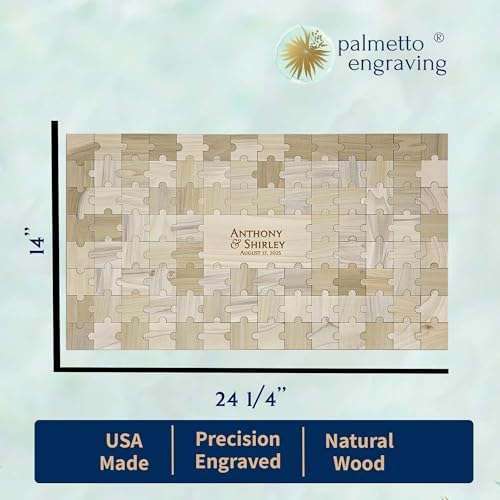 Palmetto Engraving Personalized Wedding Guest Book Alternative, 105 PC - Image 3