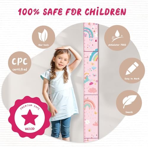 Personalized Wall Height Chart for Kids, Custom Name Wood Sign - Image 6