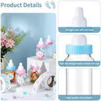 Tondiamo 48 Pcs Blue Pink Baby Shower Mini Bottle Favors 1. 5 x 3. 5 Inch Baby Shower Candy Jar Mini Milk Bottle Party Favor Fillable Gift Boxes for Birthday Party Decorations - Image 3