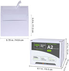 Winlyn 1000 Pcs White A2 Invitation Envelopes, Peel & Press Self Seal, 4 3/8 x 5 3/4 Square Flap, RSVP & Return Envelopes, 95lb. Paper, Perfect for Announcements, Greeting Cards, Letters (Pack of 2) - Image 4