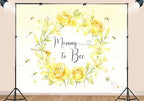 10X7ft Fabric Mommy to Bee Backdrop Newborn Table Honey Comb Floral Photography Background Baby Shower A Little Honey is on the Way Party Decorations Photo Studio Props - Image 3
