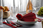100 Linen-Feel Colored Paper Napkins - Decorative Cloth-Like Burgundy Dinner Napkins - Soft And Absorbent. For Kitchen, Party, Wedding, Bathroom Or Any Occasion. (Pack of 100) - Image 2