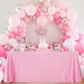 SoarDream Pink Sequin Tablecloth 90"x156" Baby Shower Glitter Table Cloth by SoarDream