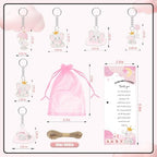145 Pieces Baby Shower Favors for Guest Pink Elephant Ballpoint Pens and Keychains Gifts for Baby Girls Bulk Retractable Baby Shower Pens Gender Reveal Greeting Cards Souvenirs Prizes - Image 3