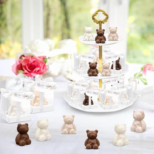 36 Sets Baby Shower Favors for Guest Gift - Small Handmade Bear Soap - Image 4