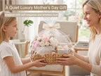 Coeusy 2 Pack Wicker Basket,Cute Scalloped Basket,Natural Water Hyacinth - Image 3