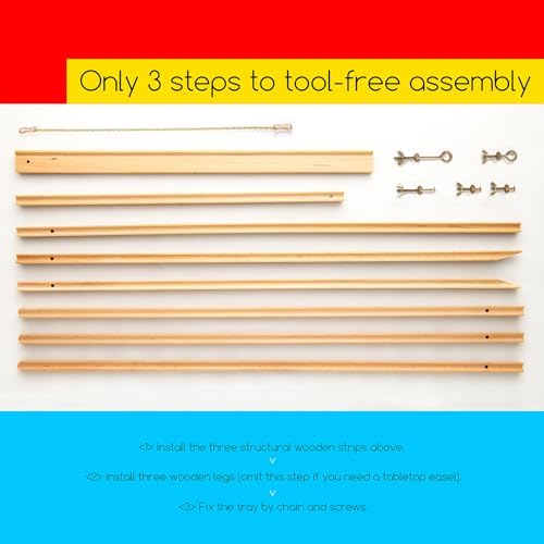 MEEDEN Wood Easel Stand for Display: Wooden Display Tripod Stand for Poster - Image 4
