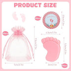 100 Sets Baby Shower Soap Favors, Baby Feet Scented Soap, Pink - Image 2