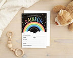 Pack of 30, Boy/Girl Baby Shower Party Collection, Baby Shower Invitation Cards, Fill in the Blank Invites WIth Envelopes, Rainbow Theme Party Supplies - Image 5