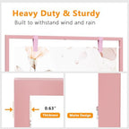 50H" Wedding Welcome Sign Stand with 8 Pair Satin Ribbon & 2 Leather Strap - Image 5