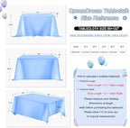 Rectangle Wedding Tablecloth Royal Blue 90x132 Inch Seamless Sequin Fabric - Image 5