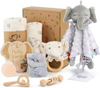Elephant Baby Gift Set- 10 Piece Newborn Present Box with Essentials by Unknown