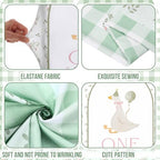 Remagr 2 Pcs One Silly Goose Baby Shower Gingham Arch Backdrop Covers - Image 4