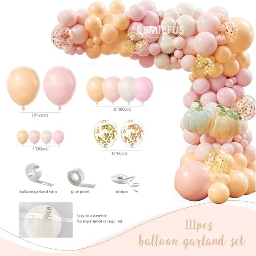 Little Pumpkin Baby Shower Decorations Party Supplies for Girl, Rustic Fall Autumn Baby Shower Decoration, A Little Pumpkin is on The Way Backdrop Balloon Arch Baby Box Mom to Be Sash Tablecloth - Image 3