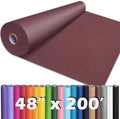 PerkHomy 48" x 2,400" (200') Wine Red Kraft Paper Roll for Craft Bulletin Board Paper Art Table Covering Crafting Gift Wrapping Bouquet Packing Parcel 80GSM 55LB (Wine Red, 48" x 200') by PerkHomy
