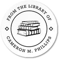 Personalized Book Labels, From the Library of Stickers, Set of 90 stickers 1.5 inch round, Book Stickers by PortofReverie