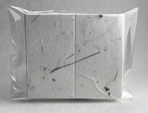 Of The Earth Handmade Paper - Wildflower Seed Paper Folding Table Card - Place/Name/Gift - 3.5" x 4" - Set of 96 (36s Fern & Chard) - Image 4