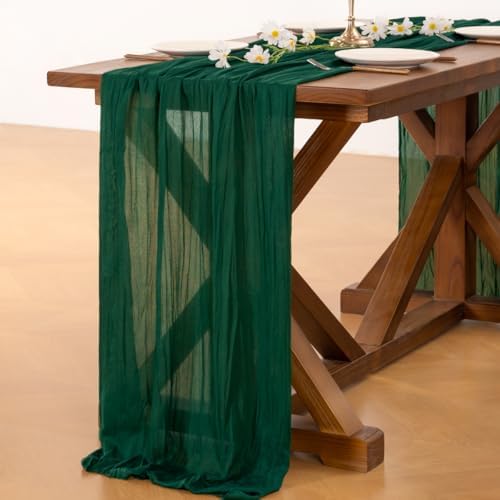 Cheesecloth Table Runner Fall Boho Wedding Birthday Party Home Decor - Image 4