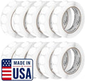 Perco White Perforated Round Circle Dot Sticker 1-Inch Labels — 10 Rolls, 10,000 Stickers—Write-On Labels for Prices, SKUs, Codes & Small Item Tagging, Strong Adhesive—Made in USA by Perco