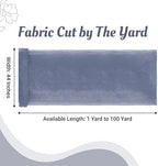 25 Yard Organza Fabric 44" Wide for Wedding Event Décor - Dusty Blue - Image 2