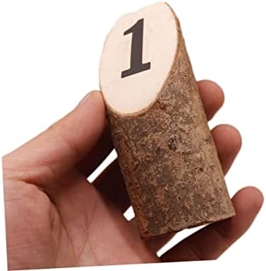 10 Piece Mini Wooden Stumps Number Printed Table Display Set - Image 7