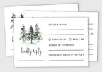 50 Blank RSVP Cards with White Envelopes Pine Tree 4"x6" Response Cards-RSVP Reply Card for Wedding-Bridal Shower-Baby Shower-Rehearsal Dinner - Image 2