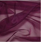 25 Yard Organza Fabric 44" Wide for Wedding Event Décor - Wine - Image 5