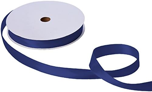 Jillson Roberts Bulk 1-Inch Double Faced Satin Ribbon Available in 20 Colors, Navy, 100 Yard Spool (BFR1026) by JILLSONROBERTS