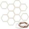 Gerrii 36 Pcs Honeycomb Decorations Hexagon Wood Hive Decor, 8.2 Inch by Gerrii