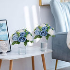 Sziqiqi Artificial Silk Flower Ball, Wedding Centerpiece, Dusty Blue, 10Pcs - Image 5