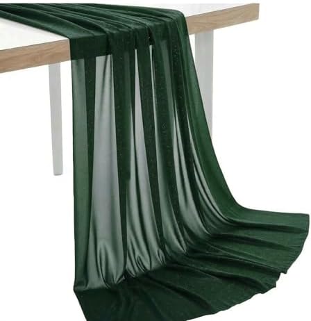 Pack of 15 Yard Chiffon Drapery Fabric, 60" Wide, Multiuse - Hunter Green by MDS