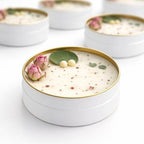 Personalized Candle Wedding Favors – Scented Custom Soy Wax Thank You Gifts with Dried Flowers – Custom Names & Date – Elegant Tin Gift (10-20-30-40-50-100 Bulk Options) - Image 3