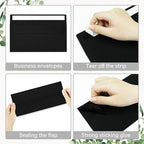 200 Pack #10 Black Envelopes Letter Size Self Seal Business Envelopes - Image 4