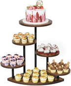 Cake Stand for Cupcake Dessert Display - 6 Tiered Corner Tray Cupcake Tower by EVAWOO