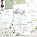 100 Pcs Baby's Breath Adhesive Wax Seal Stickers White Dry Floral Backing Envelope Seals Perfect for Wedding Invitations,Bridal Shower Party - Image 3