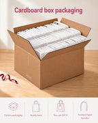 qiqee 600-Packs White Paper Gift Bags with Handles Bulk 8.3"x6"x3.15" Small Size Paper Bags Multiple Uses - Image 4