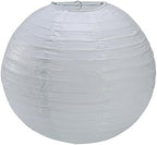 Paper Lanterns Round Paper Lanterns Decorative Ball Lanterns Lamps for Weddings, Birthdays, Parties and Events 16-Inch 5 Packs (Light green) - Image 4