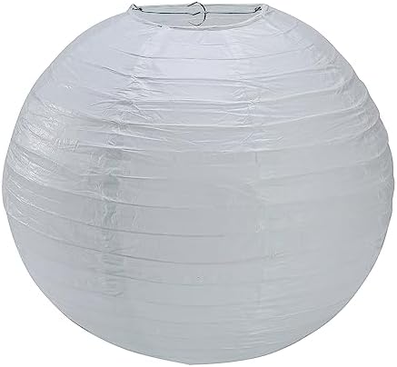 Paper Lanterns Round Paper Lanterns Decorative Ball Lanterns Lamps for Weddings, Birthdays, Parties and Events 16-Inch 5 Packs (Light green) - Image 4