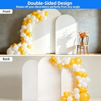 Hemmotop Stretchy White Arch Backdrop Cover Set of 3-7.2ft, 6.6ft, 6ft - Image 7