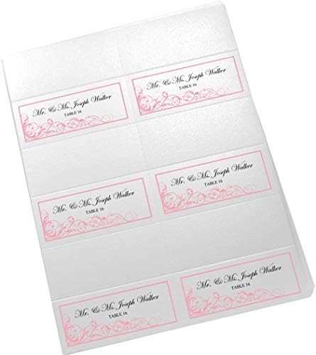 Scribble Vintage Swirl Printable Place Cards, Pink, Set of 150 (25 Sheets) - Image 4