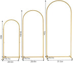 Outvita Wedding Arch Set of 3, Metal Backdrop Stand Wedding Ballon Arch Frame Decoration Support Stand for Ceremony Indoor Outdoor Party Event Baby Shower - Image 2