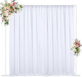 Wokceer 10x10FT Backdrop Stand Heavy Duty Pipe and Drape Kit White by Wokceer