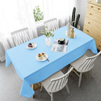 YMHPRIDE 6 Pack Light Blue Tablecloth 60 x102 inch Polyester Table Cloth for 6 Foot Rectangle Tables, Stain and Wrinkle Resistant Washable Fabric Polyester Table Covers for Wedding Party Banquet - Image 5