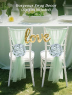 BLOSMON White Flowers for Wedding Centerpieces: 10 Pcs, Rose Babys Breath - Image 4