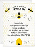 Canopy Street Mother To Bee Personalized Baby Shower Invites / 25 Flat DIY Mother To Be Invite Cards With White Envelopes / 5" x 7" Honeybee Custom Gender Reveal Party Invitations by CanopyStreet
