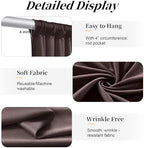 20ft x 12ft Brown Backdrop Curtains for Parties, Wrinkle Free 4 Panels Photo Backdrop Drapes Back Drop Cloth for Wedding Birthday Photography Background Decor - Image 5